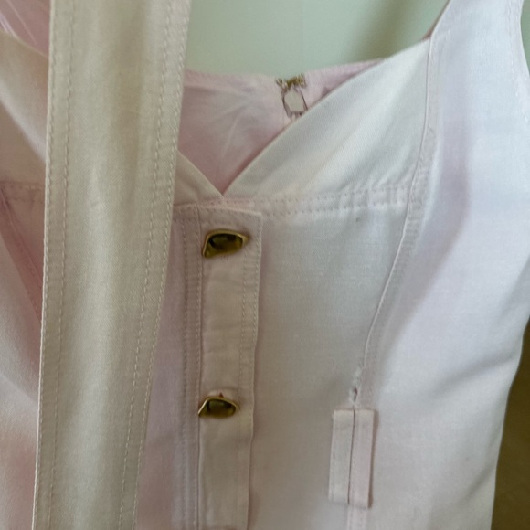 AJE Clay Belted Midi Dress in Pastel Pink, AU 6 / US 2 - Picture 7 of 13